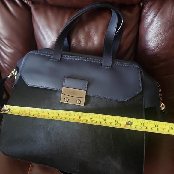 3X HP. Kate Spade Adriana Alice Street Leather And Calf Hair Satchel - Picture 13 of 16